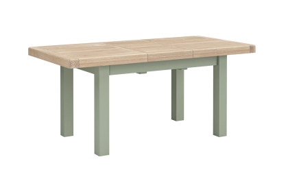 Salcombe Painted Oak Sage Green Small Extending Dining Table Salcombe Painted Oak Sage Green Small Extending Dining Table