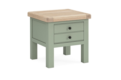Salcombe Painted Oak Sage Green Lamp Table Salcombe Painted Oak Sage Green Lamp Table