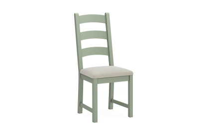Salcombe Painted Oak Sage Green Ladder Dining Chair Salcombe Painted Oak Sage Green Ladder Dining Chair