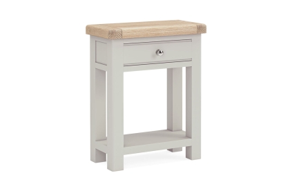 Salcombe Painted Oak Stone Grey Telephone Table Salcombe Painted Oak Stone Grey Telephone Table
