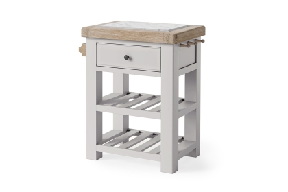 Salcombe Painted Oak Stone Grey Small Kitchen Island Salcombe Painted Oak Stone Grey Small Kitchen Island