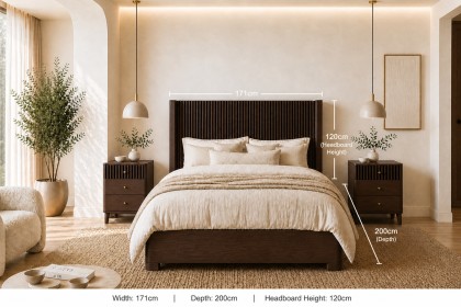 Soho Brown Oak Slatted Bed Frame Soho Brown Oak Slatted Bed Frame