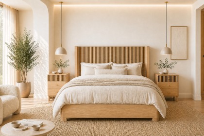 Soho Natural Oak Slatted Bed Frame Soho Natural Oak Slatted Bed Frame