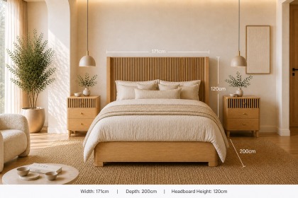 Soho Natural Oak Slatted Bed Frame Soho Natural Oak Slatted Bed Frame
