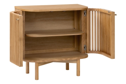 Soho Natural Oak Slatted Cupboard Soho Natural Oak Slatted Cupboard