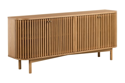 Soho Natural Oak Slatted Large Sideboard Soho Natural Oak Slatted Large Sideboard