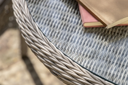 Gallery Direct Menton Outdoor 4 Seater Round Dining Set Gallery Direct Menton Outdoor 4 Seater Round Dining Set