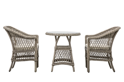 Gallery Direct Menton Outdoor Bistro Set Stone Gallery Direct Menton Outdoor Bistro Set Stone