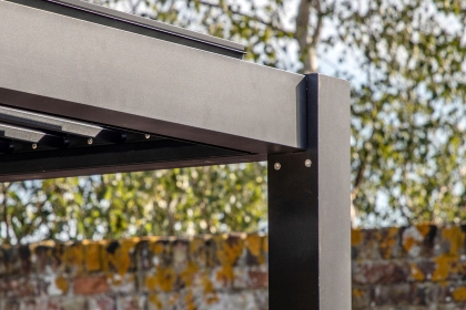 Gallery Direct Messina Black Pergola 300x400cm Gallery Direct Messina Black Pergola 300x400cm