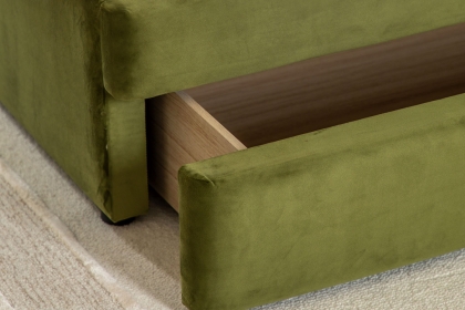 Gallery Direct Denton Storage Bedframe in Olive Gallery Direct Denton Storage Bedframe in Olive