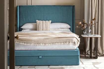 Gallery Direct Halstead Storage Bed Frame in Atlantic Blue Gallery Direct Halstead Storage Bed Frame in Atlantic Blue