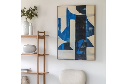 Gallery Direct Cobalt Abstract Framed Canvas 900x1200mm Gallery Direct Cobalt Abstract Framed Canvas 900x1200mm