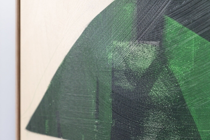 Gallery Direct Emerald Abstract Framed Canvas 900x1200mm Gallery Direct Emerald Abstract Framed Canvas 900x1200mm