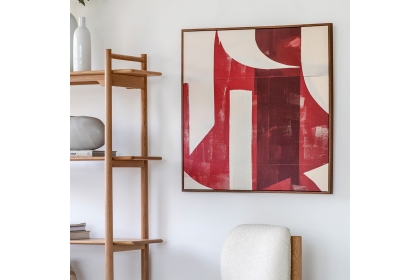 Gallery Direct Ruby Abstract Framed Canvas 800x800mm Gallery Direct Ruby Abstract Framed Canvas 800x800mm