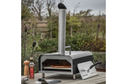 Gallery Direct Sassari Outdoor Pellet Pizza Oven Black Gallery Direct Sassari Outdoor Pellet Pizza Oven Black