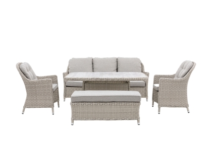 Gallery Direct Holton Outdoor Woven Rectangle Dining Set Gallery Direct Holton Outdoor Woven Rectangle Dining Set