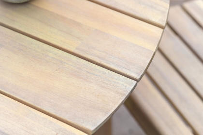 Gallery Direct Rialto Acacia Round 4 Seater Dining Table Gallery Direct Rialto Acacia Round 4 Seater Dining Table