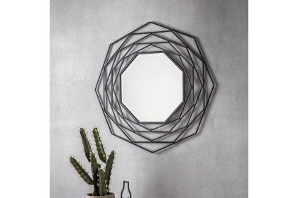 Gallery Direct Estella Mirror Black 910x910mm Gallery Direct Estella Mirror Black 910x910mm