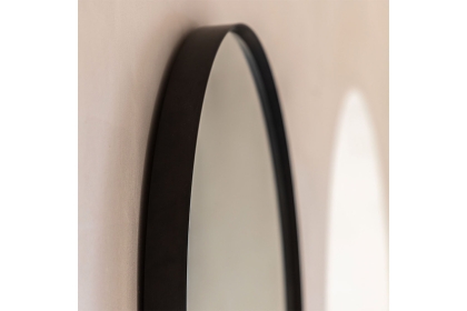 Gallery Direct Holworth Arch Mirror Black 600x35x900mm Gallery Direct Holworth Arch Mirror Black 600x35x900mm