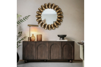 Gallery Direct Arc Walnut Mango Wood Large Sideboard Gallery Direct Arc Walnut Mango Wood Large Sideboard