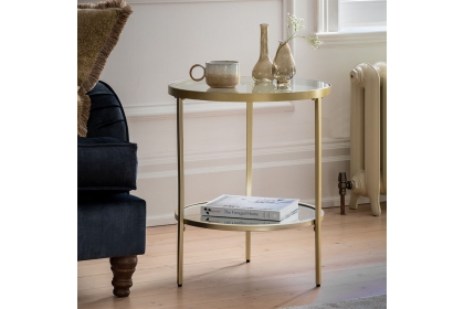 Gallery Direct Hudson Champagne Side Table Gallery Direct Hudson Champagne Side Table