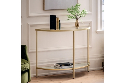 Gallery Direct Hudson Champagne Console Table Gallery Direct Hudson Champagne Console Table