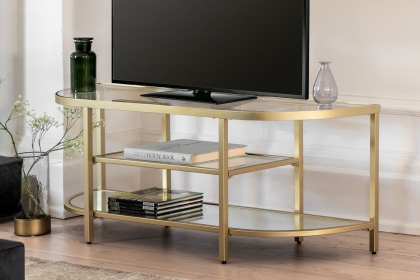 Gallery Direct Hudson Champagne Media TV Unit Gallery Direct Hudson Champagne Media TV Unit