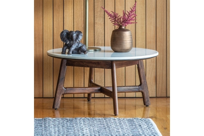 Gallery Direct Barcelona Dark Wood Coffee Table with Marble Top Gallery Direct Barcelona Dark Wood Coffee Table with Marble Top