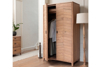 Jude Reclaimed Wood Double Wardrobe Jude Reclaimed Wood Double Wardrobe