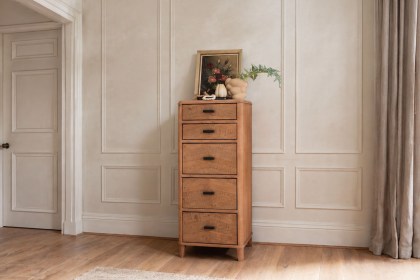 Jude Reclaimed Wood 5 Drawer Tall Chest Of Drawers Jude Reclaimed Wood 5 Drawer Tall Chest Of Drawers