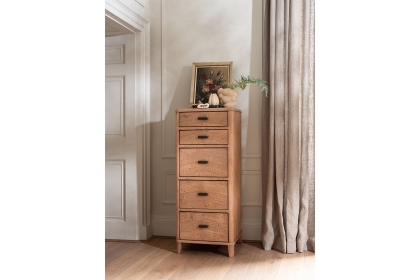 Jude Reclaimed Wood 5 Drawer Tall Chest Of Drawers Jude Reclaimed Wood 5 Drawer Tall Chest Of Drawers