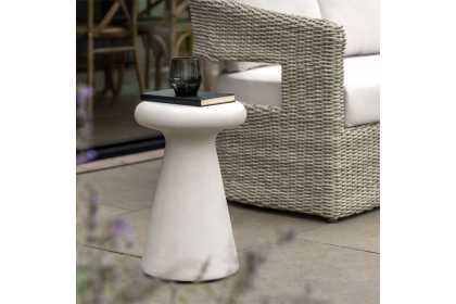 Gallery Direct Pavia Outdoor Concrete Side Table Gallery Direct Pavia Outdoor Concrete Side Table