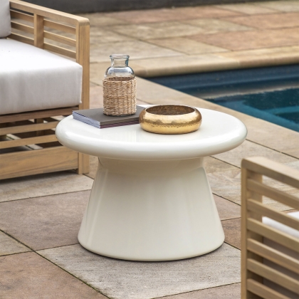 Gallery Direct Pavia Outdoor Cream Concrete Coffee Table Gallery Direct Pavia Outdoor Cream Concrete Coffee Table