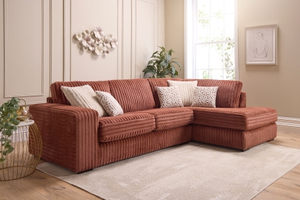 Layton Chunky Cord Large Chaise Sofa Layton Chunky Cord Large Chaise Sofa