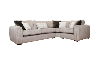 Glamour Plush Large 6 Seater Corner Sofa Glamour Plush Large 6 Seater Corner Sofa