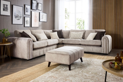 Glamour Plush Footstool Glamour Plush Footstool