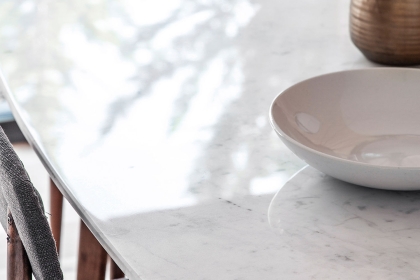 Gallery Direct Barcelona Dark Wood Dining Table Set with Marble Top & 4 Chairs Gallery Direct Barcelona Dark Wood Dining Table Set with Marble Top & 4 Chairs