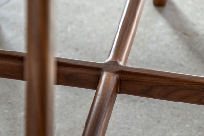 Gallery Direct Madrid Walnut Round Dining Table Set & x4 Dining Chairs Gallery Direct Madrid Walnut Round Dining Table Set & x4 Dining Chairs