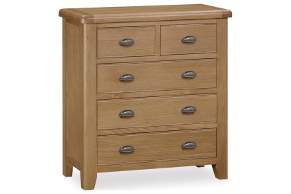 Tewkesbury Smoked Oak 5 Drawer Chest of Drawers Tewkesbury Smoked Oak 5 Drawer Chest of Drawers