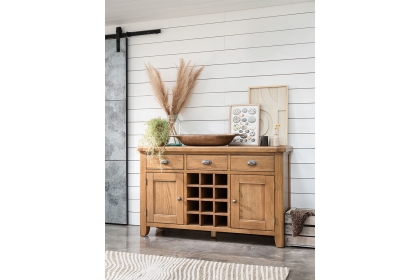 Tewkesbury Smoked Oak Wide Sideboard Tewkesbury Smoked Oak Wide Sideboard
