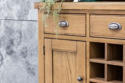 Tewkesbury Smoked Oak Wide Sideboard Tewkesbury Smoked Oak Wide Sideboard