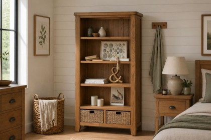 Tewkesbury Smoked Oak Large Bookcase Tewkesbury Smoked Oak Large Bookcase