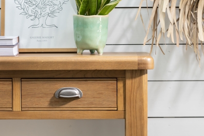 Tewkesbury Smoked Oak Console Table Tewkesbury Smoked Oak Console Table