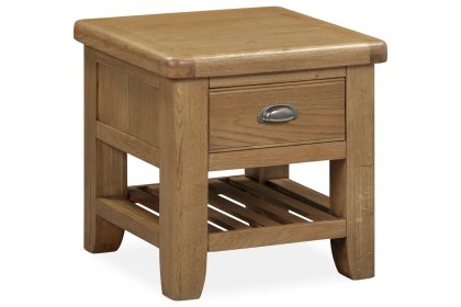 Tewkesbury Smoked Oak Lamp Table Tewkesbury Smoked Oak Lamp Table