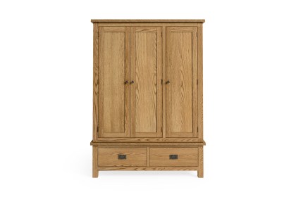 Salisbury Lite Oak Triple Wardrobe Salisbury Lite Oak Triple Wardrobe