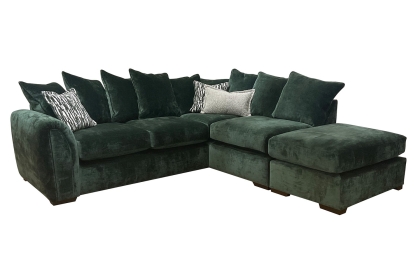 Upton Fabric Chaise Corner Sofa - Pillow Back Upton Fabric Chaise Corner Sofa - Pillow Back