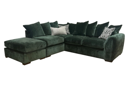 Upton Fabric Chaise Corner Sofa - Pillow Back Upton Fabric Chaise Corner Sofa - Pillow Back