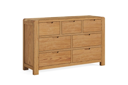 Bergen Solid Oak 3 Over 4 Chest of Drawers Bergen Solid Oak 3 Over 4 Chest of Drawers