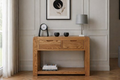 Bergen Oak Console Table Bergen Oak Console Table