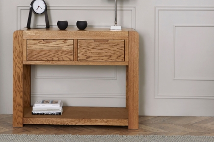 Bergen Solid Oak Console Table Bergen Solid Oak Console Table